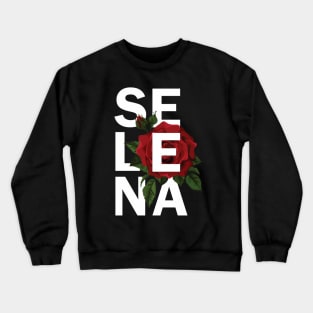 Selena with rose Crewneck Sweatshirt